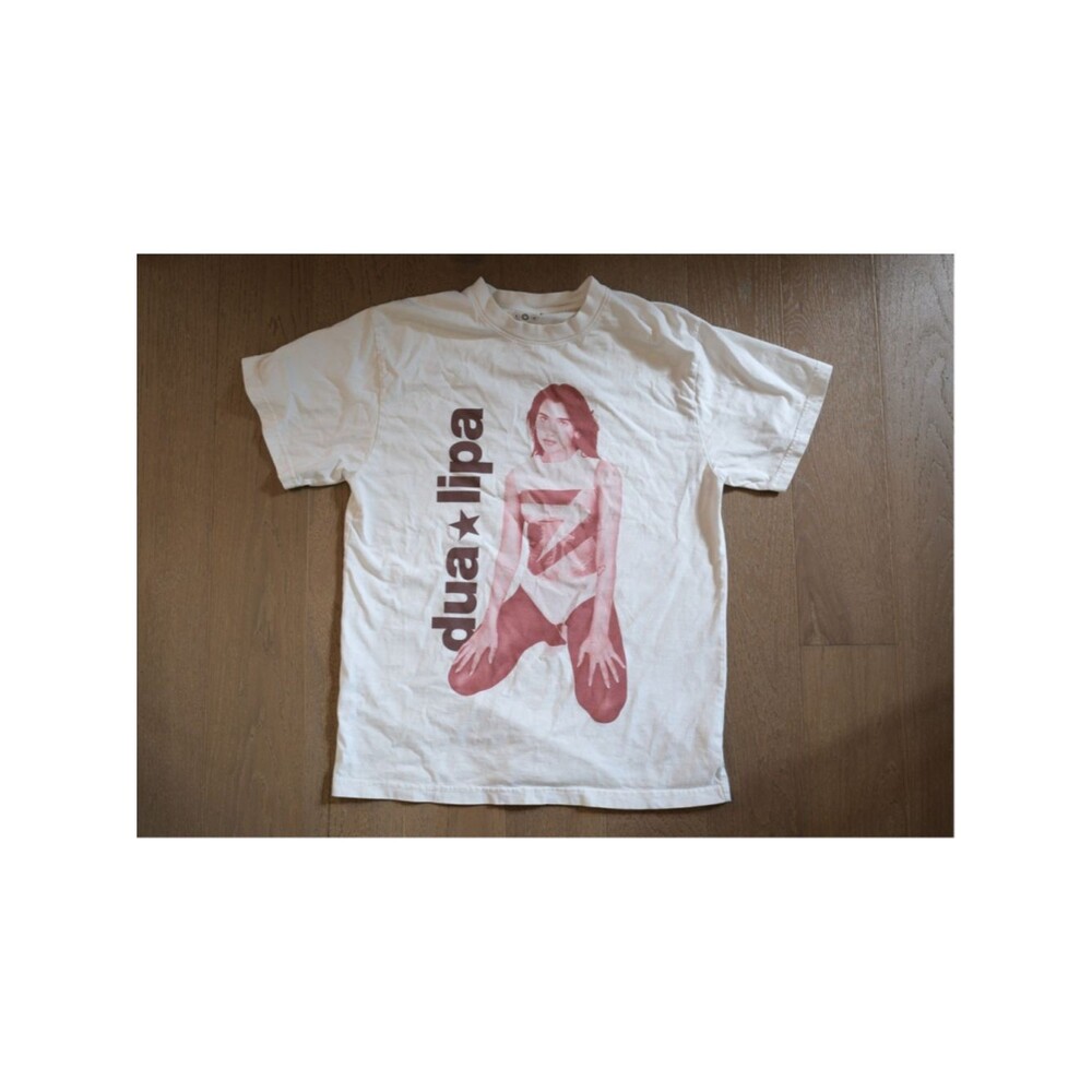 Dua Lipa Austin Texas 2024 Concert Graphic T-Shirt White Size Small